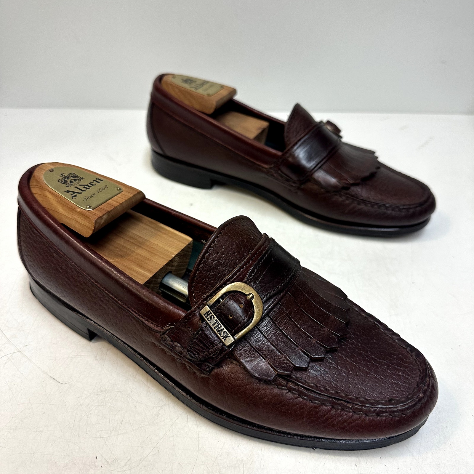 Vguc Rancourt & Co. X H.S. Trask Buckle Loafer Kiltie Made In Maine Usa 9.5 D — image 4 of 8